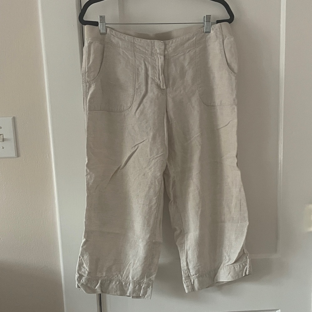 J. Jill Light Tan Cropped Pants